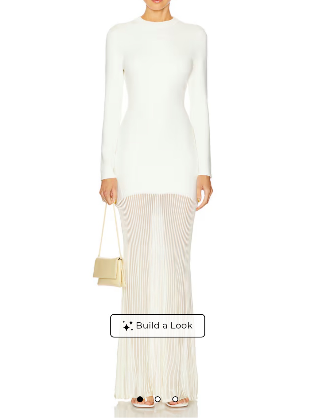 Serenade Knit Maxi Dress Eggshell Seroya